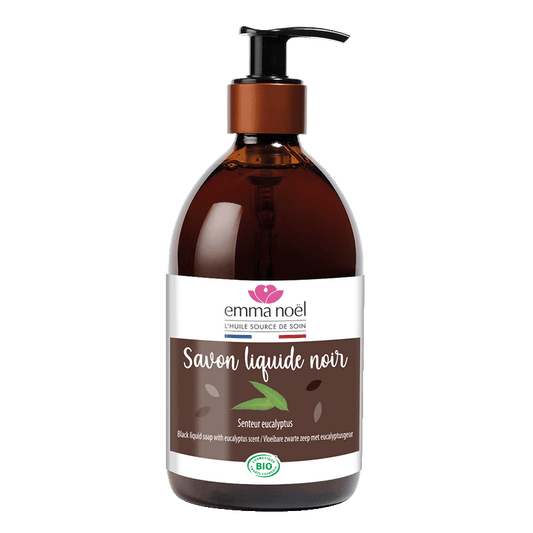 Emma Noël -- Savon noir liquide noir hammam à l'eucalyptus bio - 500 mL